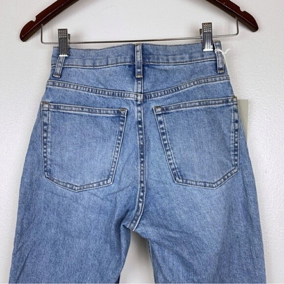 Everlane Cheeky Straight Leg Crop Jeans Sky Blue Size 23 NWT - Picture 7 of 11